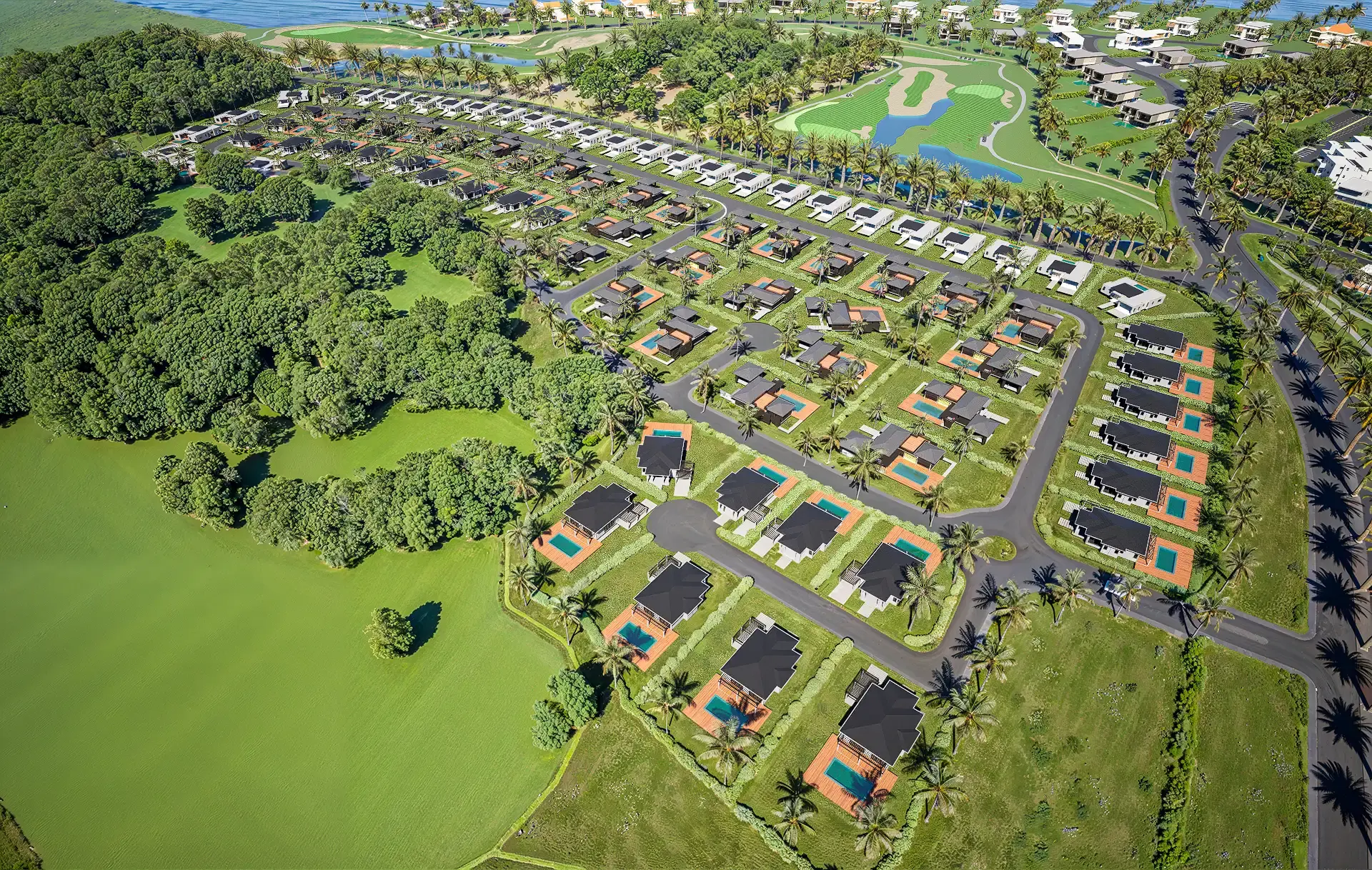 Miramar villas with ocean views