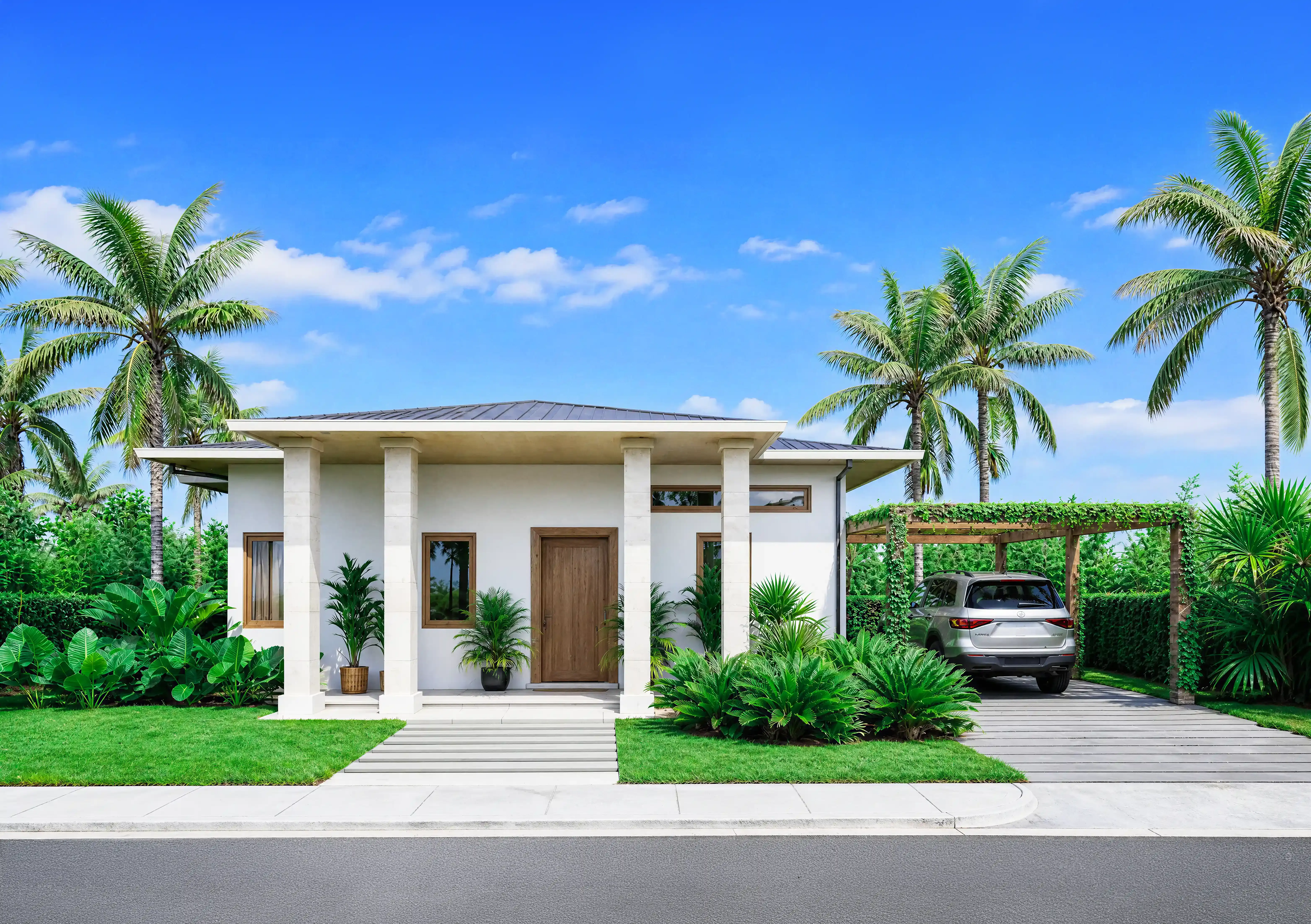 Villa A model exterior