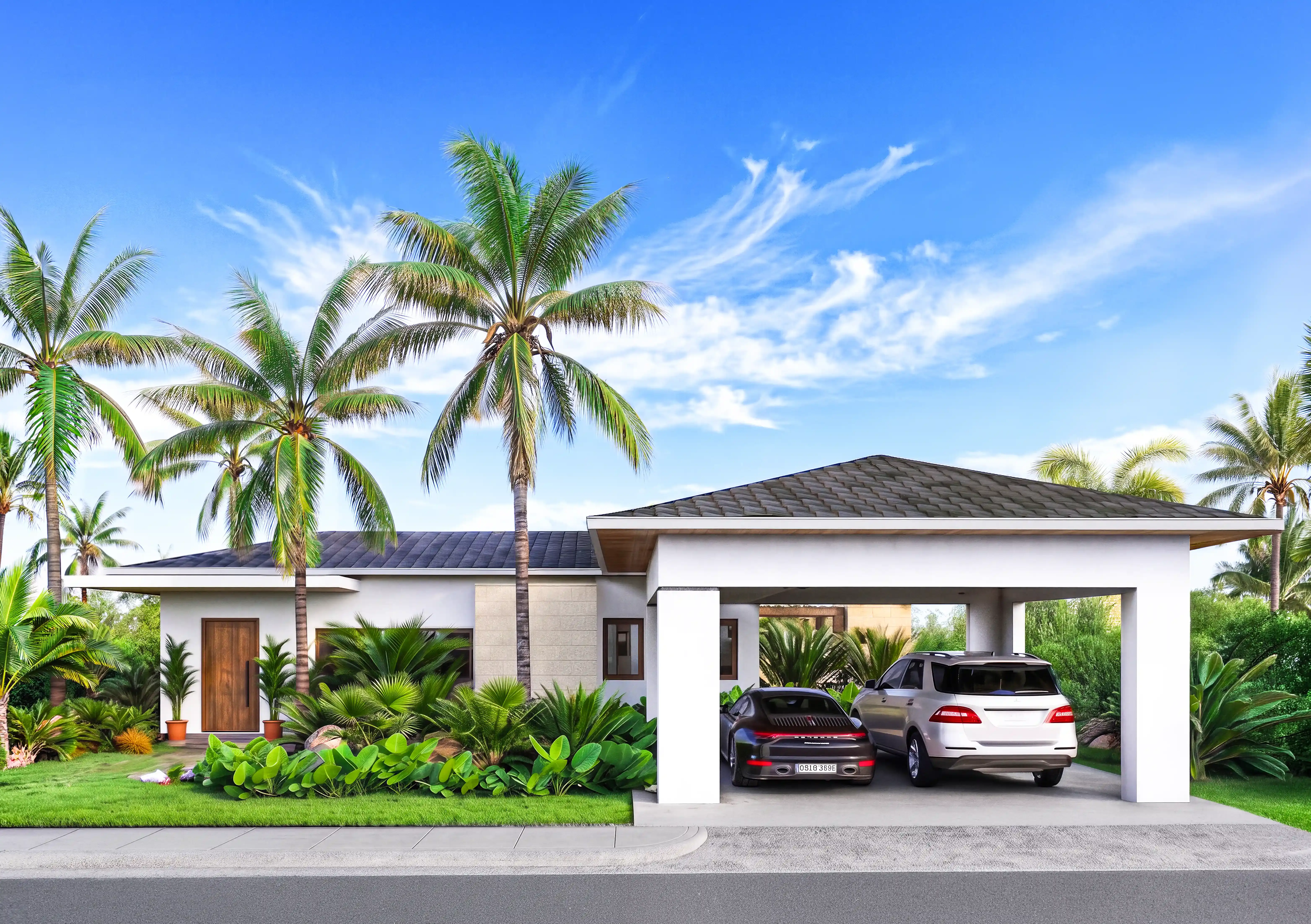 Villa B model exterior